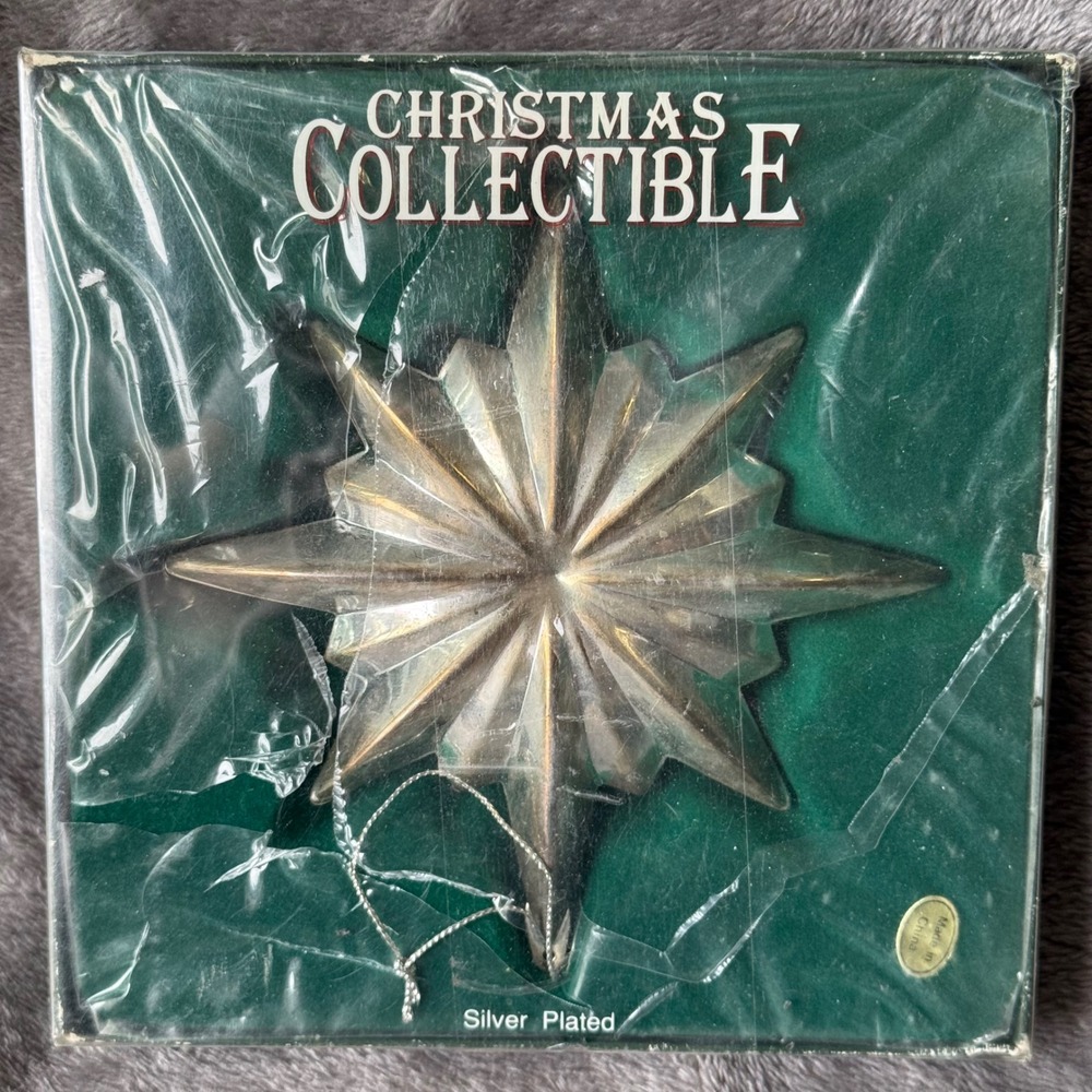 Vintage Christmas Collectible Silver Plated Star Ornament Dayton Hudson Holiday